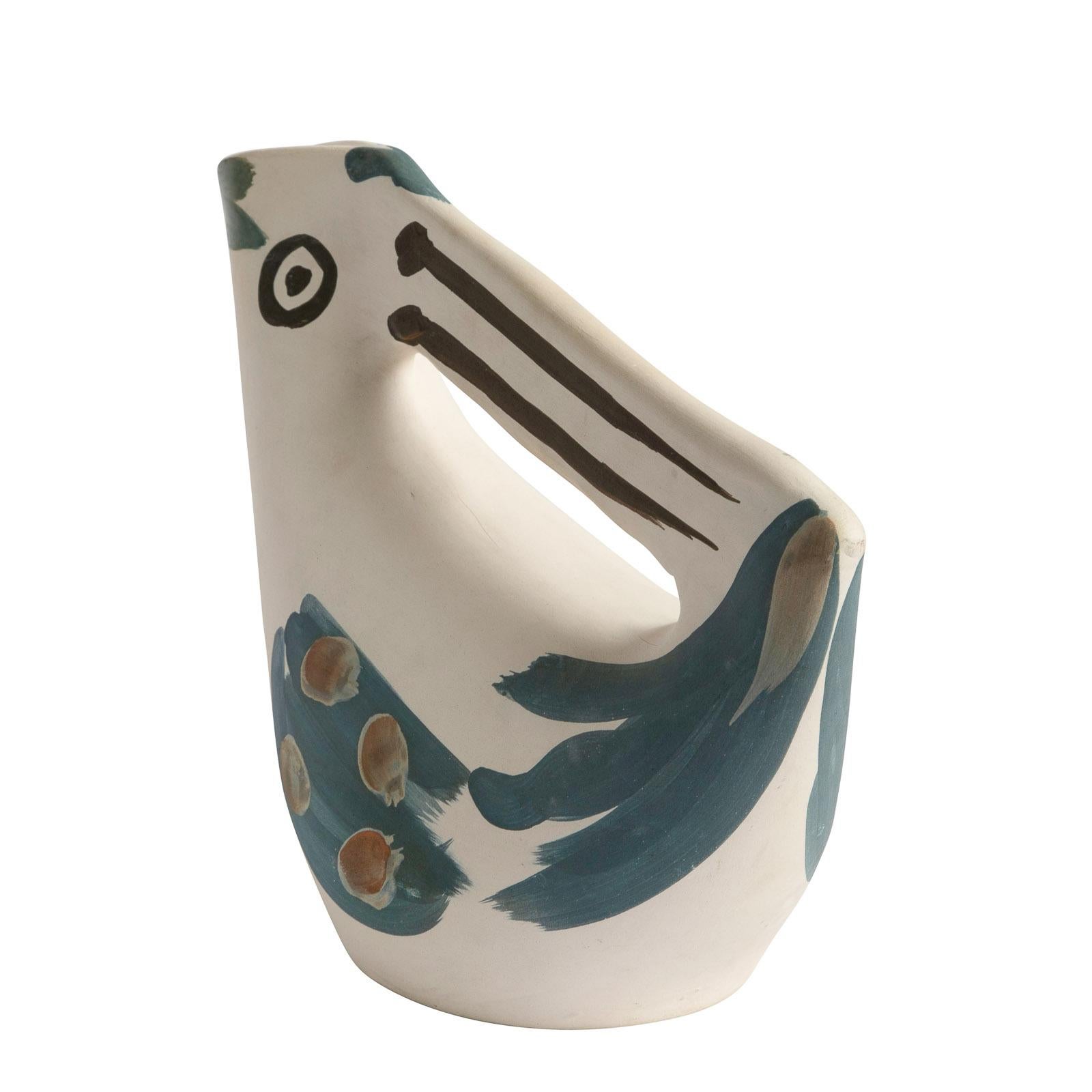 Pablo Picasso 'Pichet Anse Pris' (A. R. 186) Pichet en céramique Madoura 1953 en vente 8