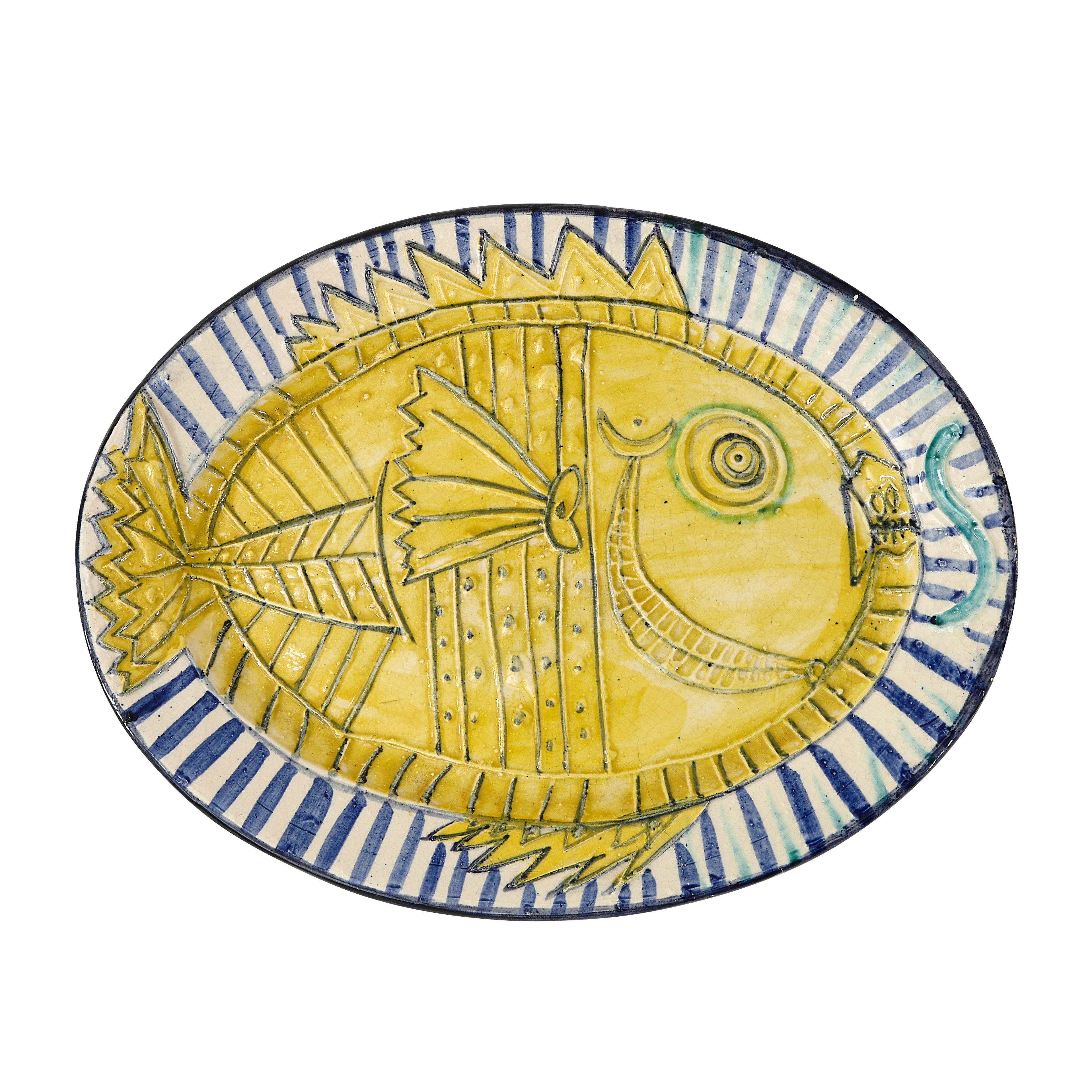 possibly real copy of 'poisson' by pablo picasso