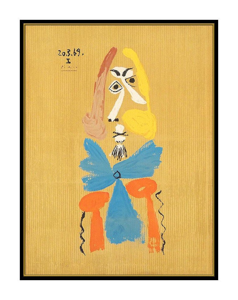 Pablo Picasso Pablo Picasso Portrait Imaginaires Color Lithograph Signed Framed Cubism Artwork At 1stdibs