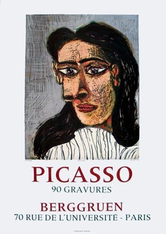 Pablo Picasso-Portrait of Dora Maar-Stone Lithograph First Edition