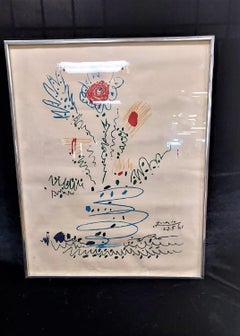 PABLO PICASSO  PRINT Flower 1961