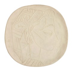 Pablo Picasso 'Profil de Jacqueline' (A. R. 309) Profilo Madoura 1956