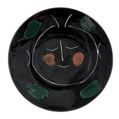 Pablo Picasso 'Service visage noir' (A. R. 41) Madoura Plate 1948