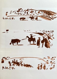 Pablo Picasso -- Set of Bullfight Vignettes