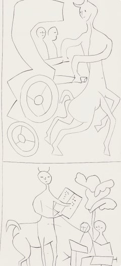 Pablo Picasso, Mehrere Berufe des Centaur-Picador, aus Zwei Geschichten, 1947