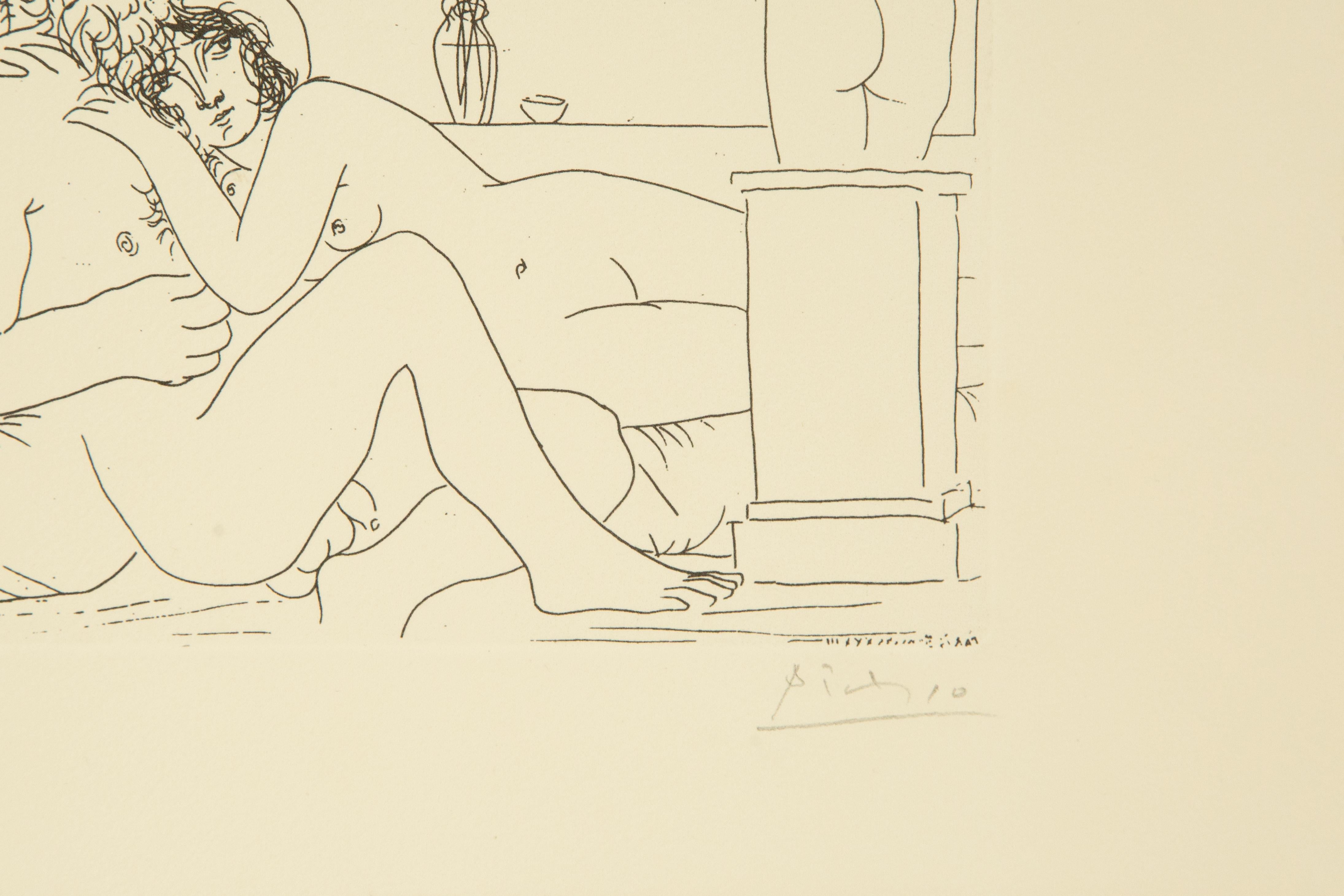 Pablo Picasso ( Spanish, 1881 -1973 ) Cubism Limited Edition Etching im Angebot 3