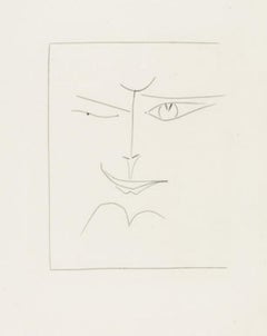 Quadratisches Gesichtsmirken (Teller XXX), von Carmen