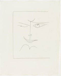 Pablo Picasso Square Face Smirking (Plate XXX)
