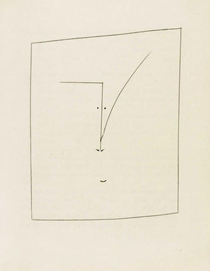 Pablo Picasso Square Head of a Man (Plate XXXI)
Artist: Pablo Picasso
Medium: Etching on Montval wove paper
Title: Square Head of a Man (Plate XXXI)
Portfolio: Carmen
Year: 1949
Edition: 289
Sheet Size: 13" x 10 3/16
Signed: No (signed and numbered