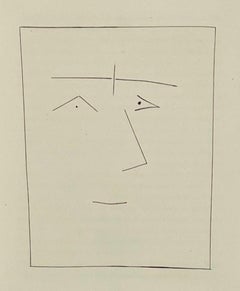 Pablo Picasso Square Head of a Man with Joined Eyebrows, Carmen Plate V