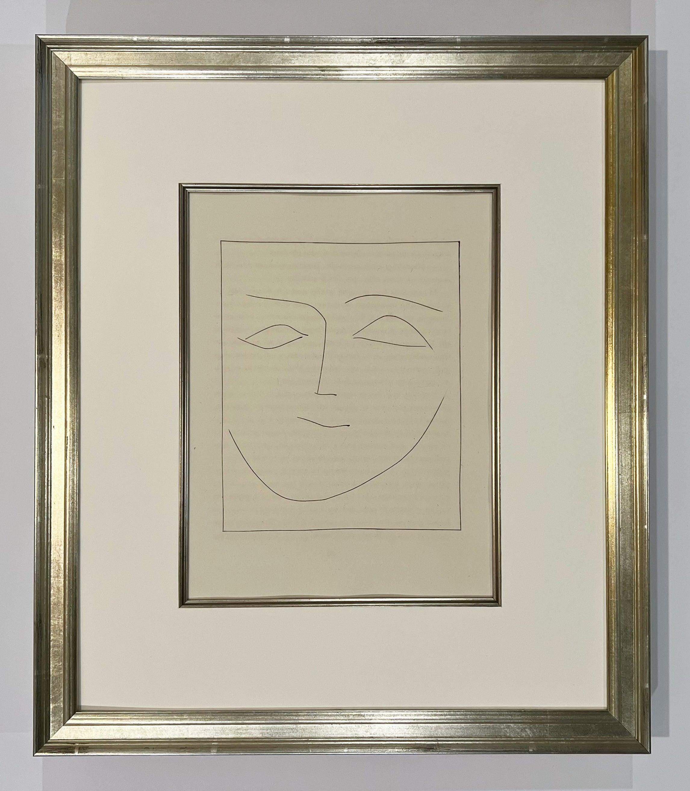Square Head of a Woman Half Smiling (Plate XII), from Carmen - Print by Pablo Picasso