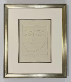 Square Head of a Woman Half Smiling (Plate XII), from Carmen
