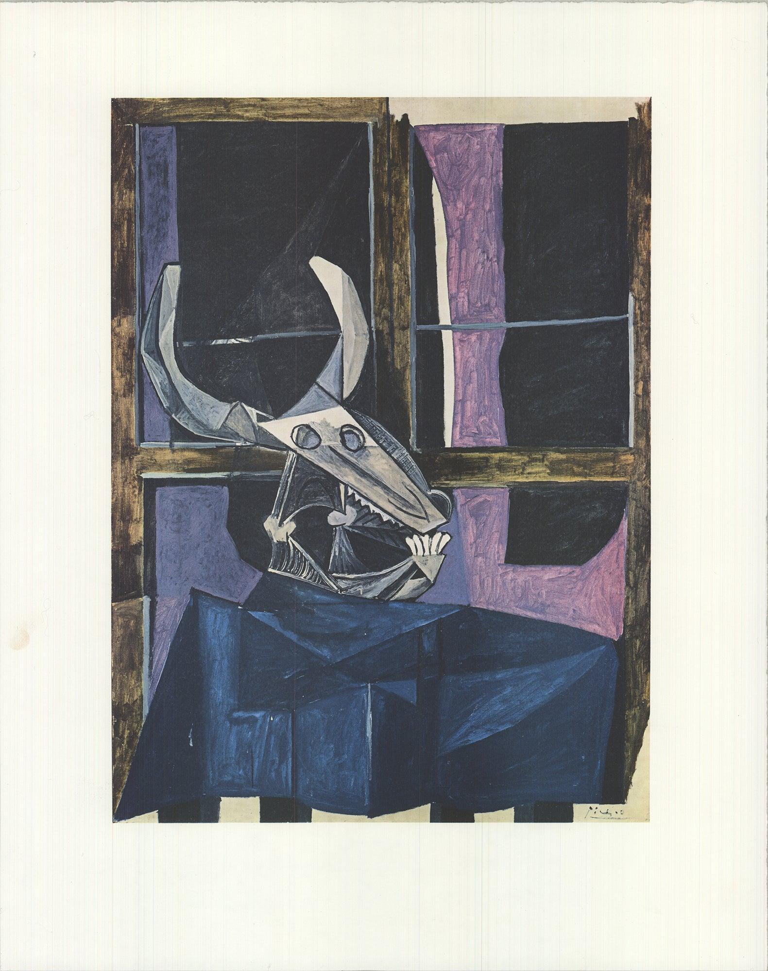 Picasso 'Still Life with Ox Skull' 1990- Vintage Cubism