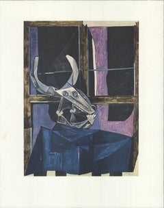 Picasso 'Natura morta con teschio di bue' 1990- Cubismo vintage