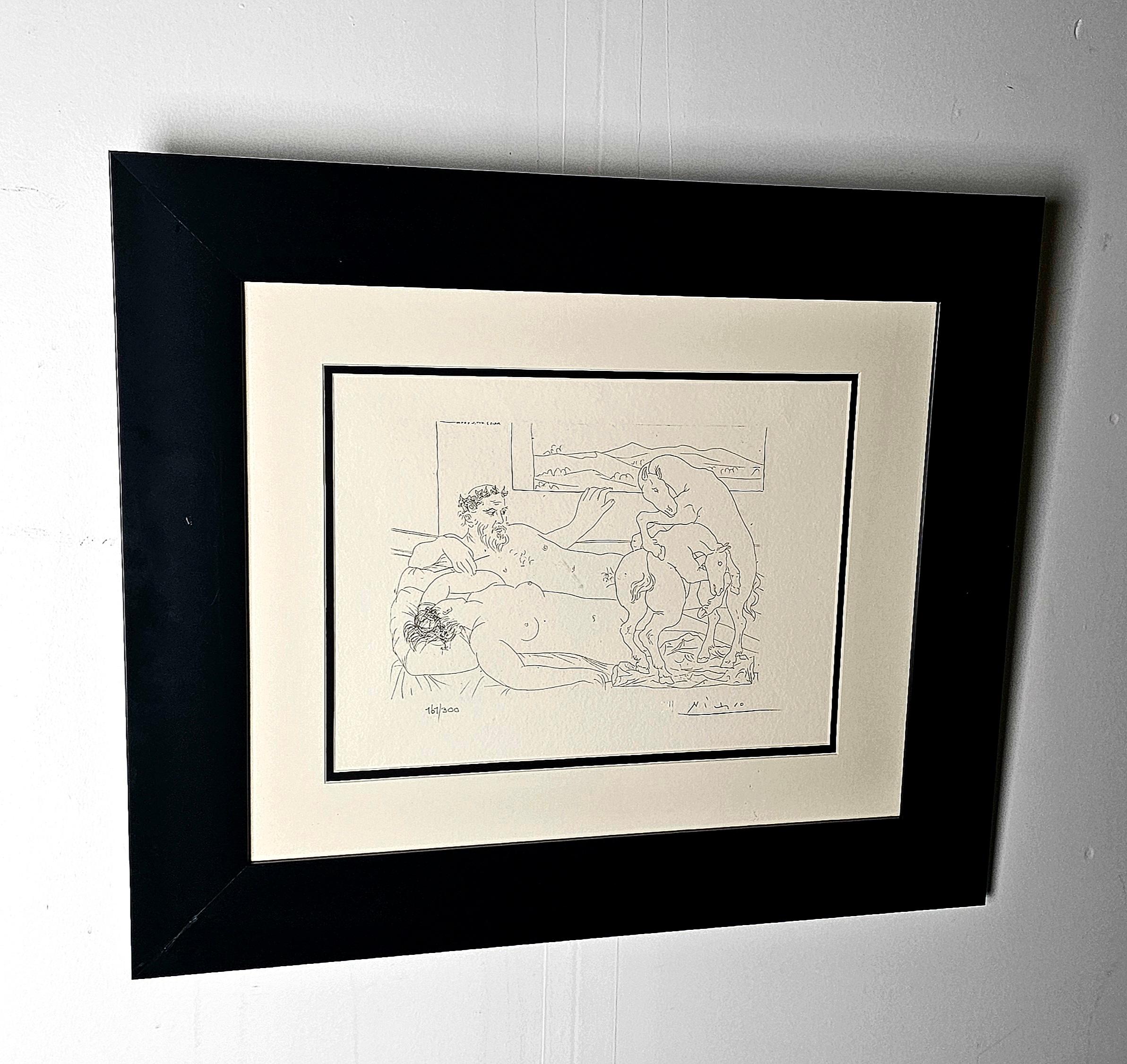 Lithographie de Pablo Picasso Suite Vollard, édition limitée avec cachet du musée en vente 2