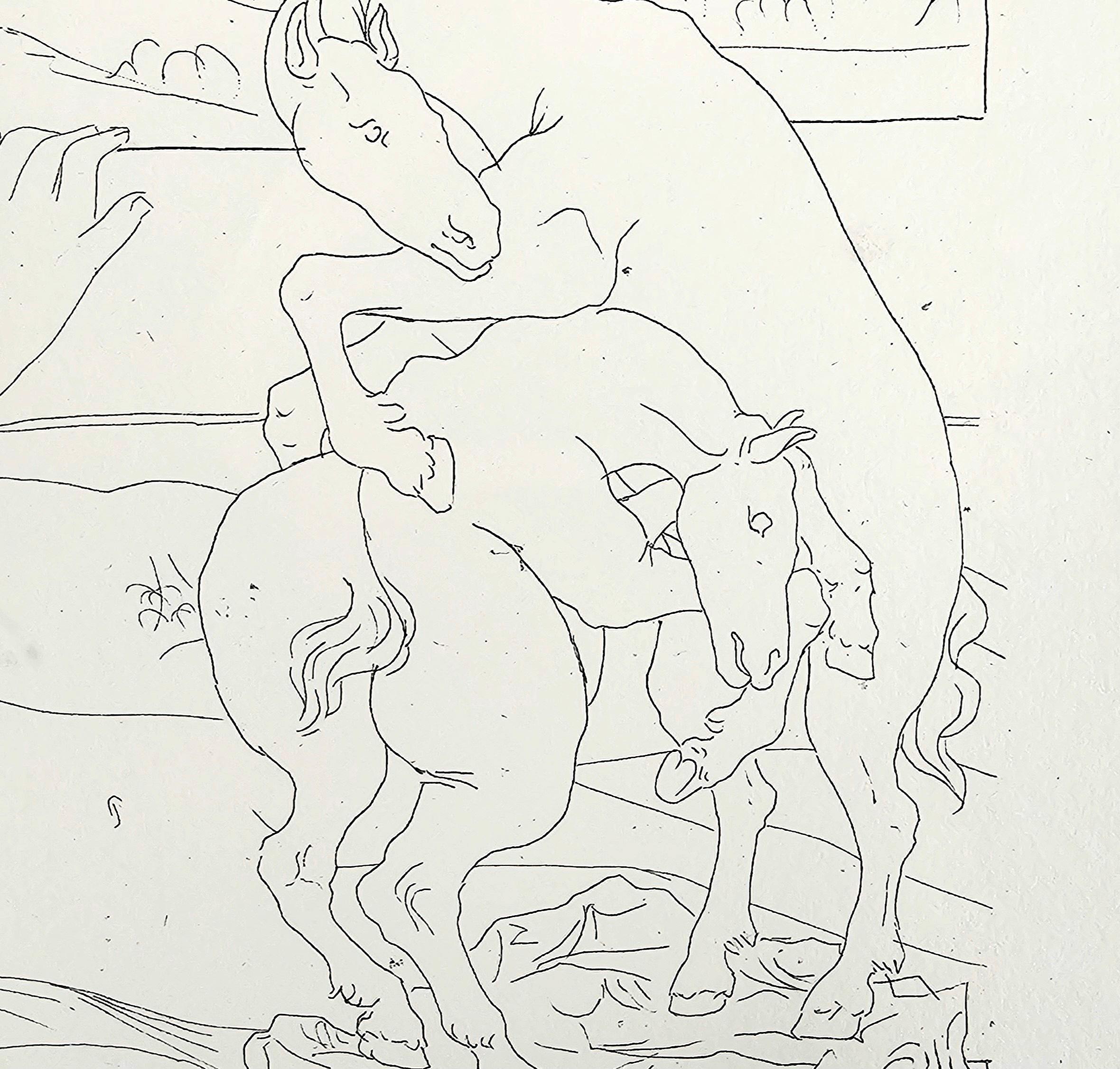Lithographie de Pablo Picasso Suite Vollard, édition limitée avec cachet du musée en vente 4
