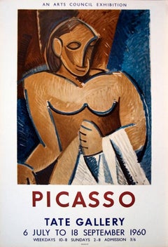 Pablo Picasso 'Tate Gallery, 1960' Mid Century Vintage