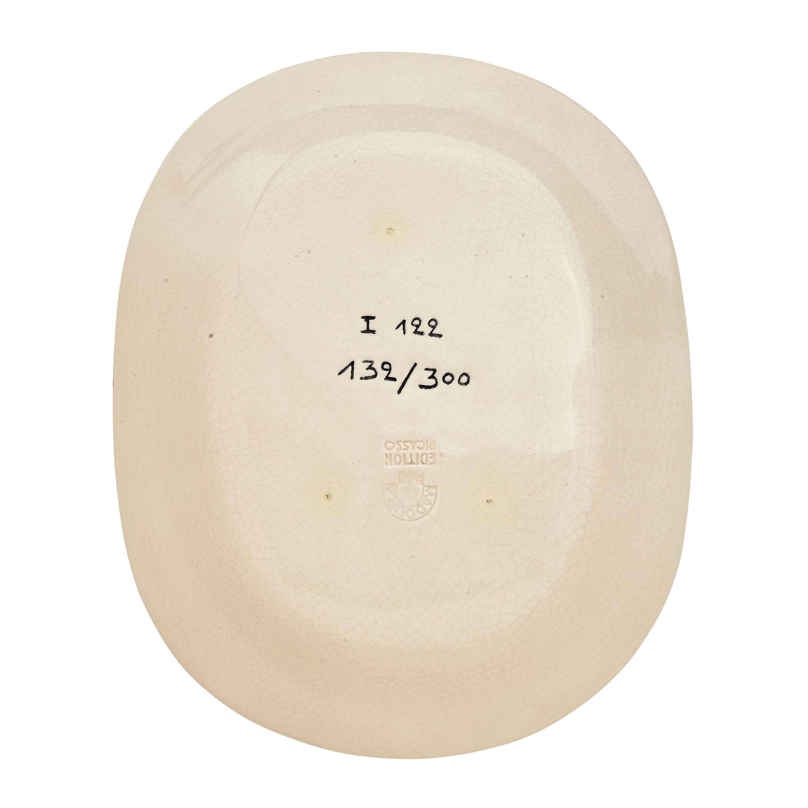 Pablo Picasso 'Tête de faune' (A. R. 51) Madoura Face Plate 1948 For Sale 1