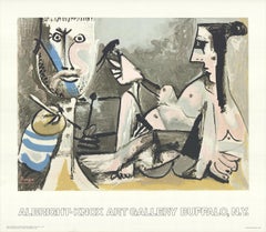 Vintage Pablo Picasso 'The Artist and His Model' 1974- Offset Lithograph