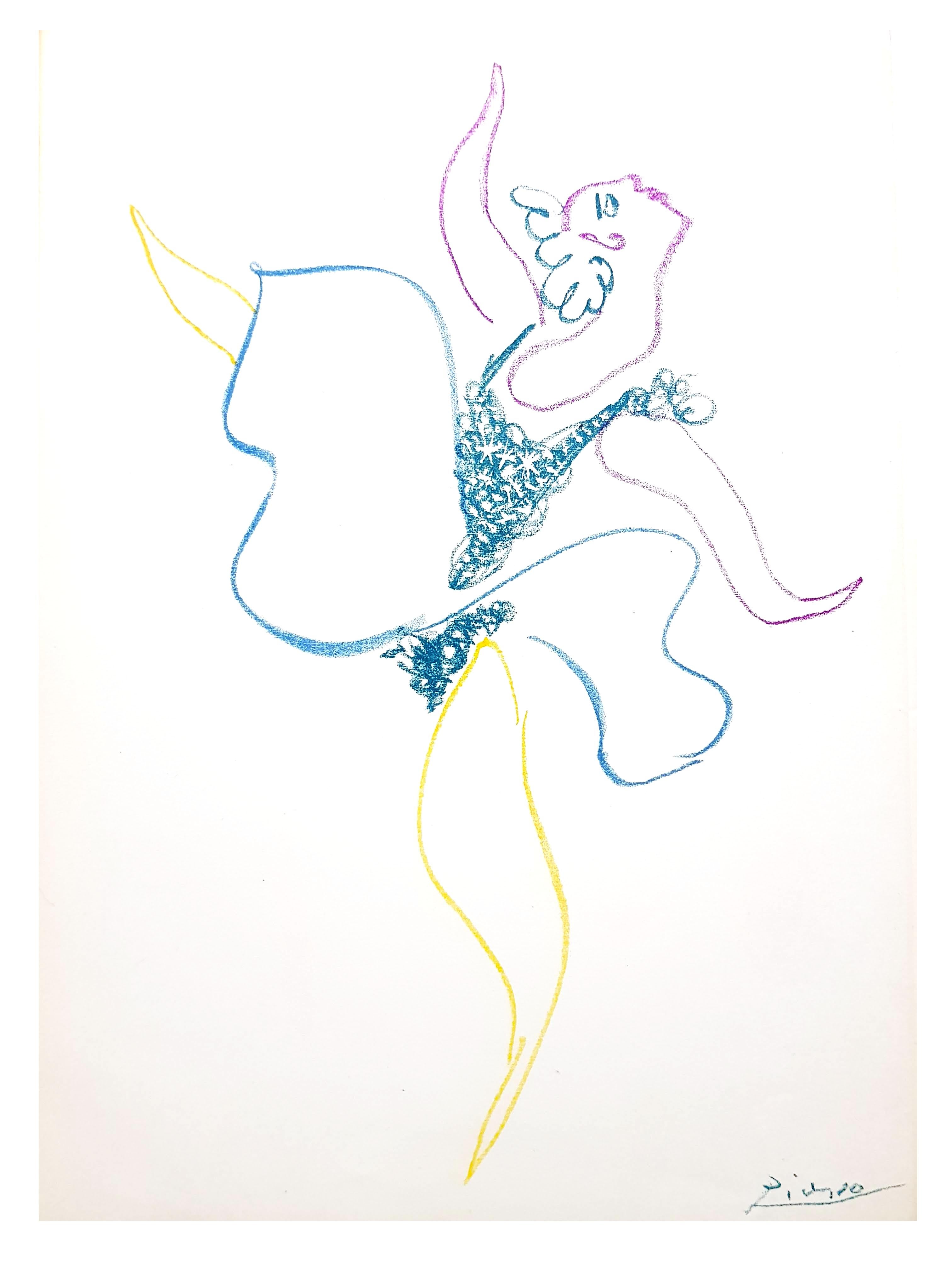 Pablo Picasso - The Ballet Dancer - Original Lithograph For Sale 2