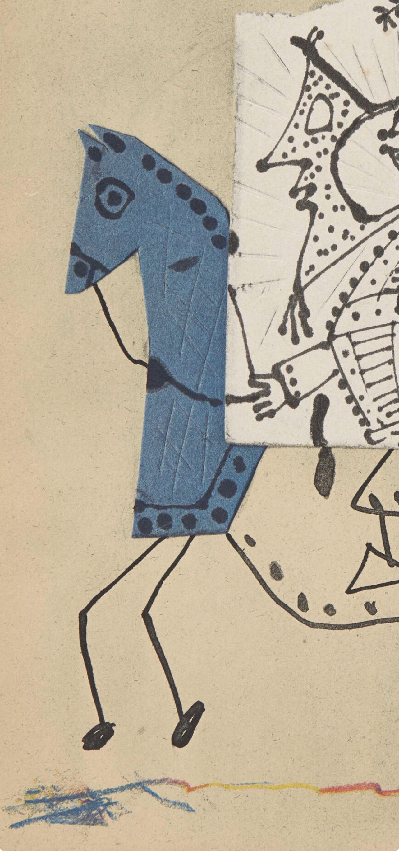 Pablo Picasso, The Blue Rider, from Verve, Revue Artistique, 1951 For Sale 1