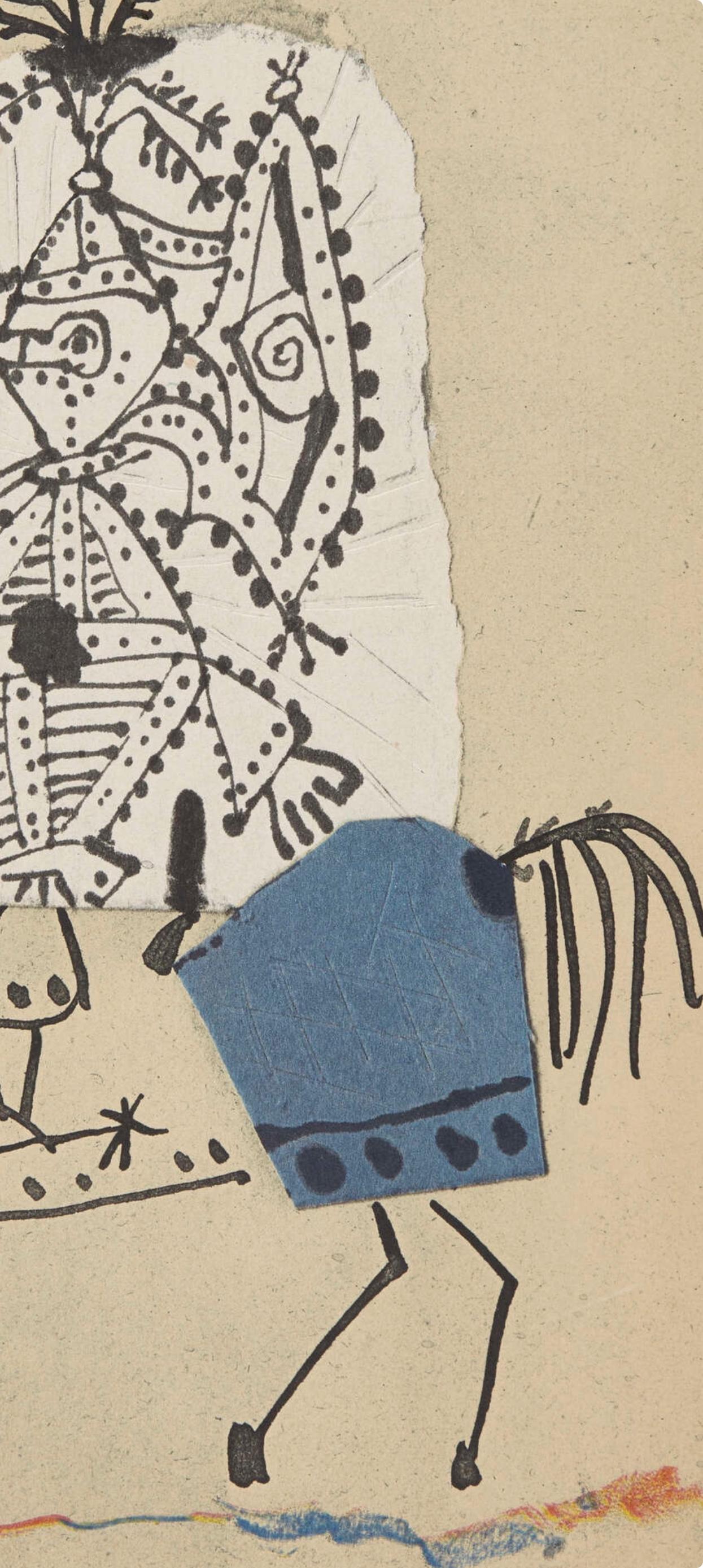 Pablo Picasso, The Blue Rider, from Verve, Revue Artistique, 1951 For Sale 4