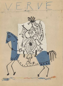 Pablo Picasso, The Blue Rider, da Verve, Revue Artistique, 1951