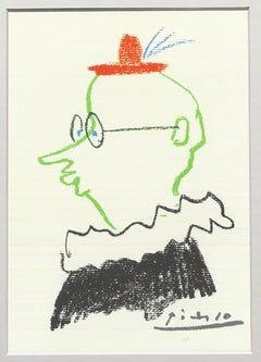 The Friend Offset Print by Pablo Picasso, Framed, 1990, Gallery Style