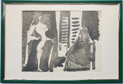 Pablo Picasso -- The lover of the toreador (Fille nu et Vieille Femme)