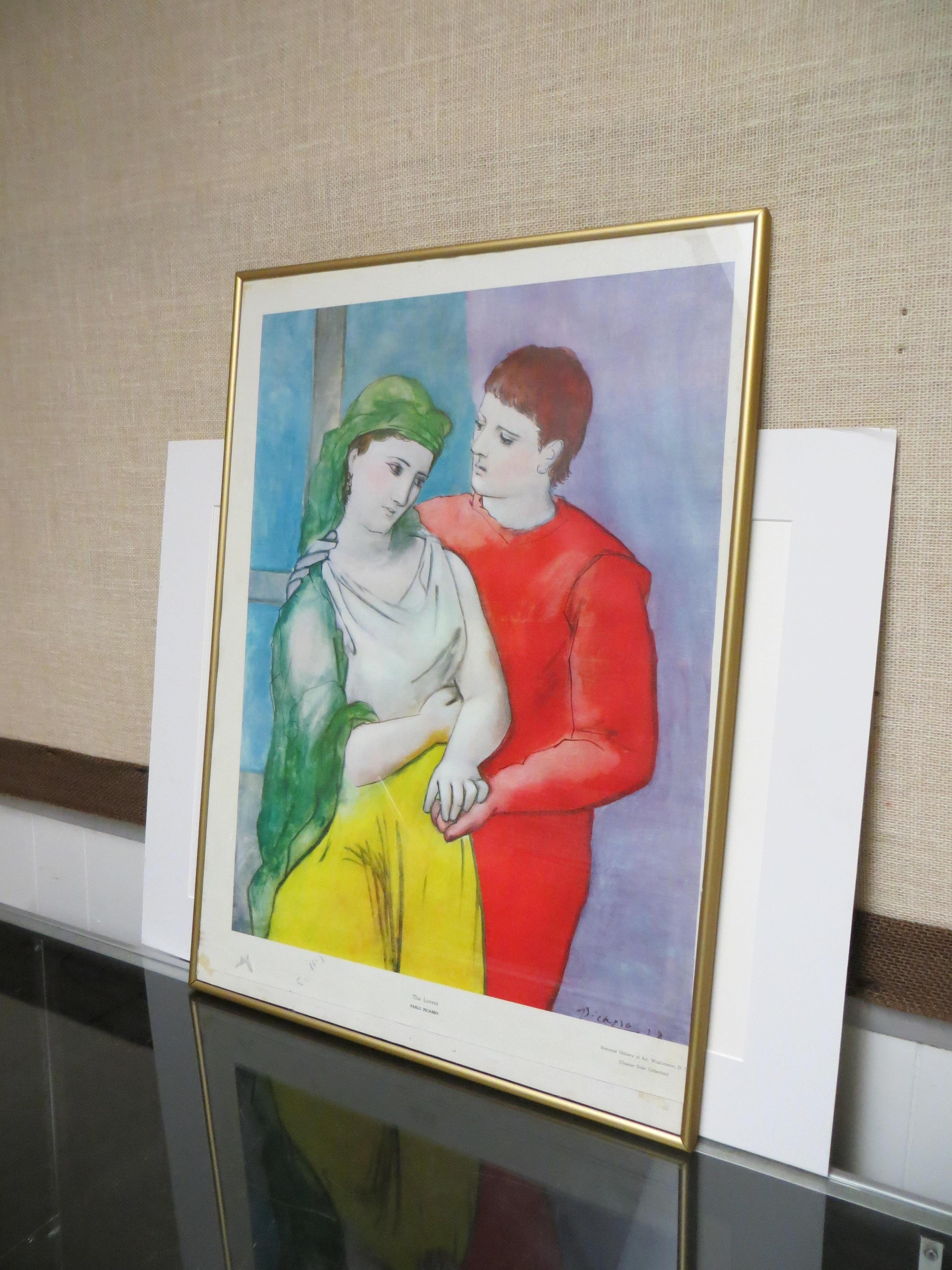 PABLO PICASSO THE LOVERS VINTAGE PRINT 1
