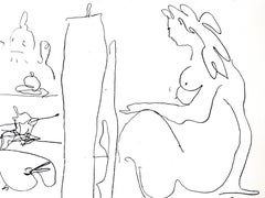Pablo Picasso - Der Maler und sein Modell - Original Lithographie