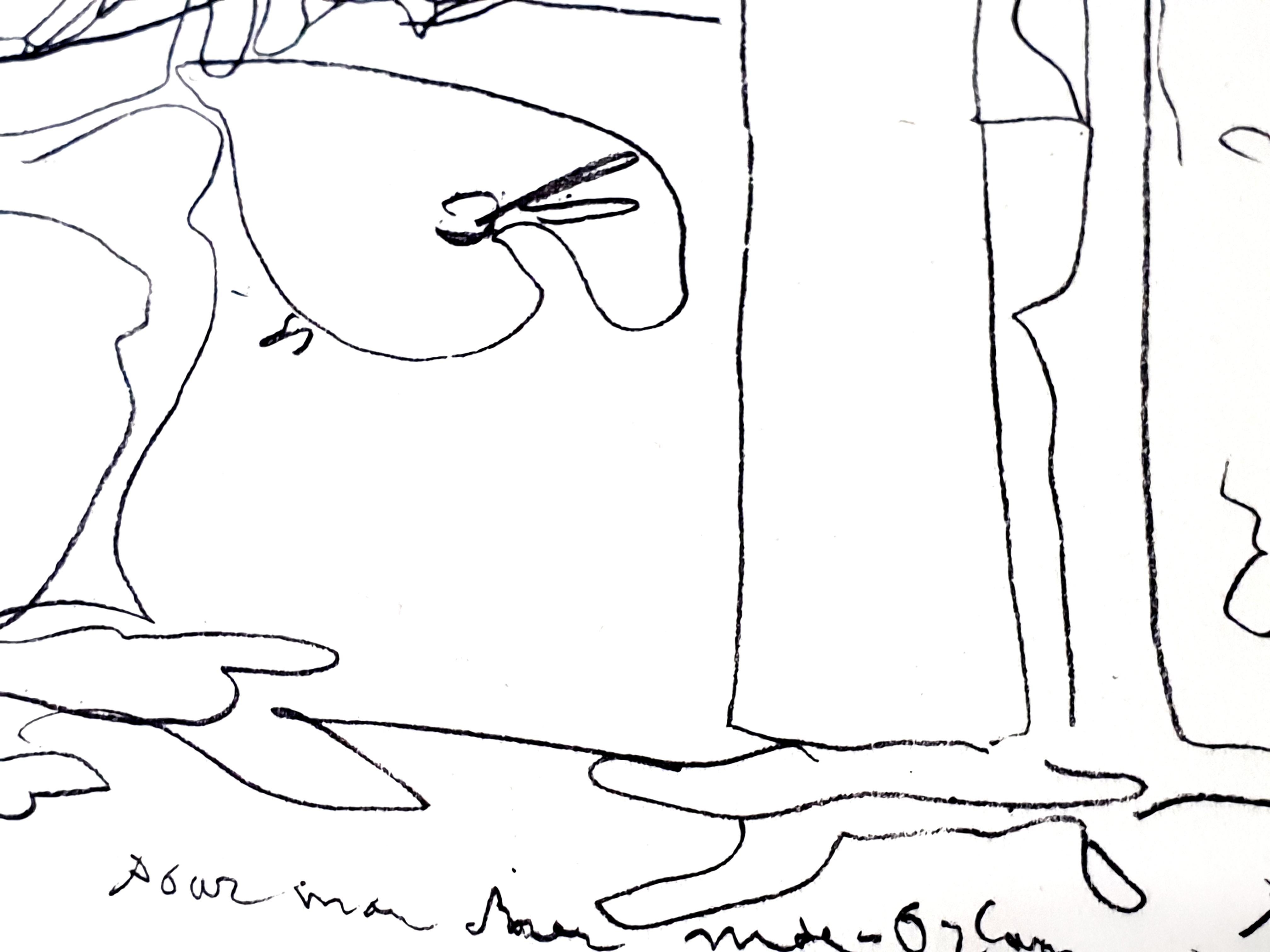 Pablo Picasso - The Painter and His Model - Original Lithograph For Sale 1