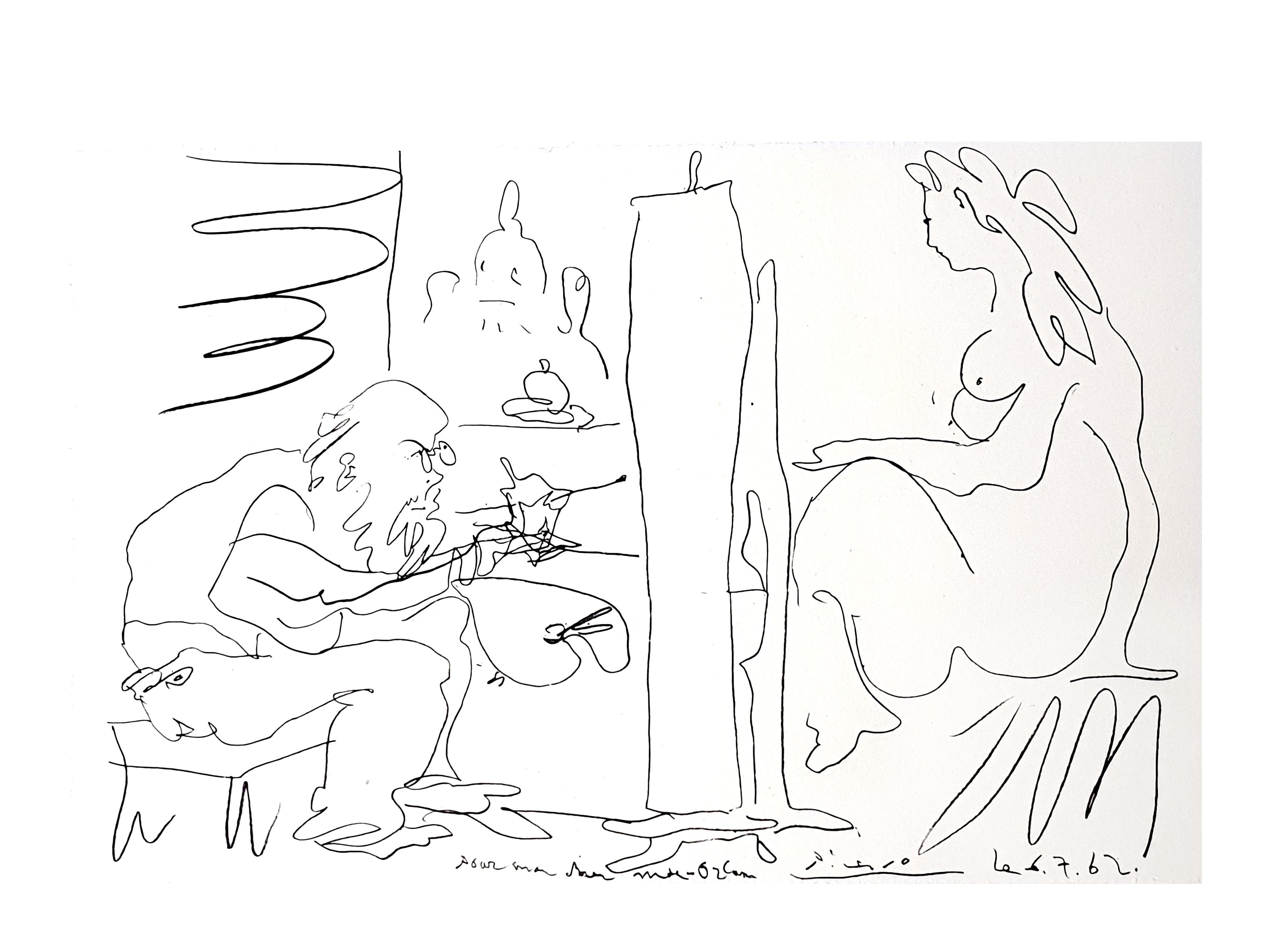 Pablo Picasso - The Painter and His Model - Original Lithograph 6