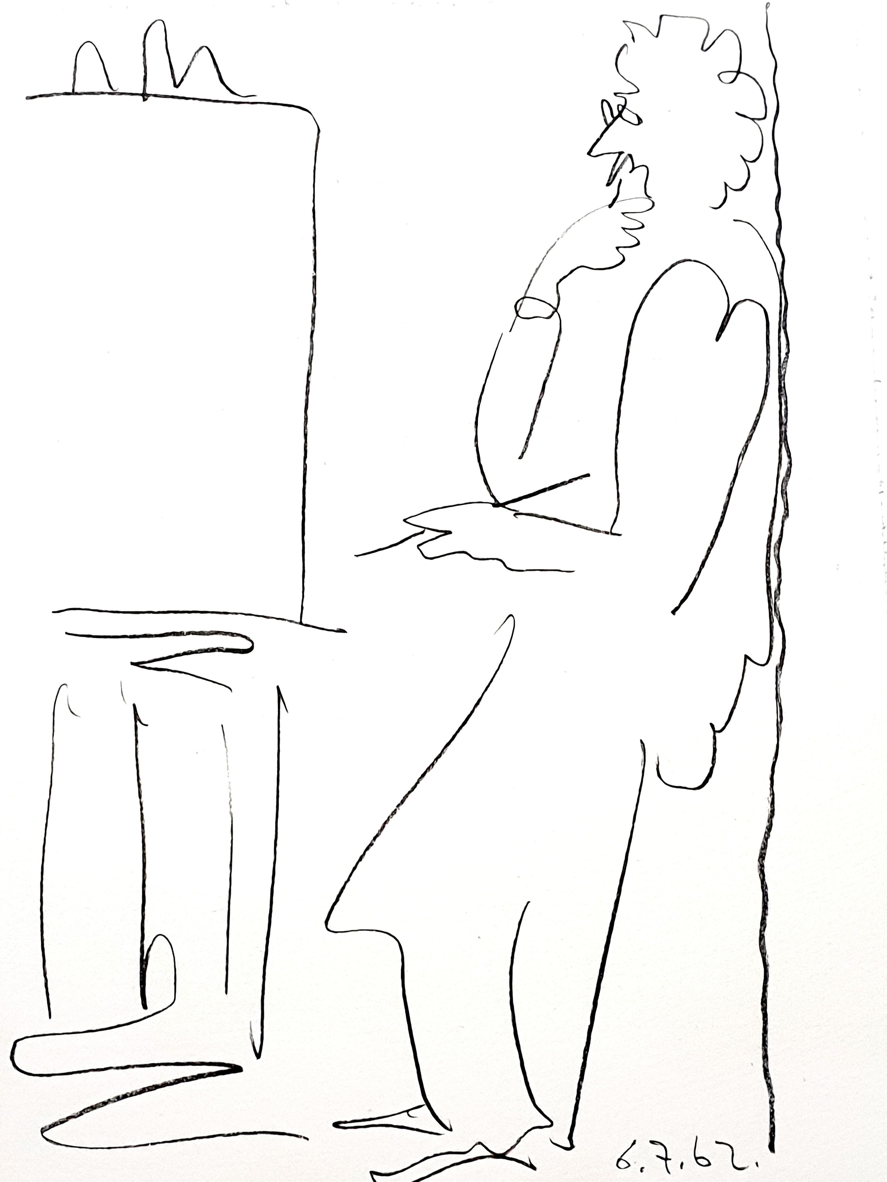Pablo Picasso - The Painter - Lithograph For Sale 2