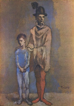 Pablo Picasso 'Two Harlequins' 1955- Offset Lithograph