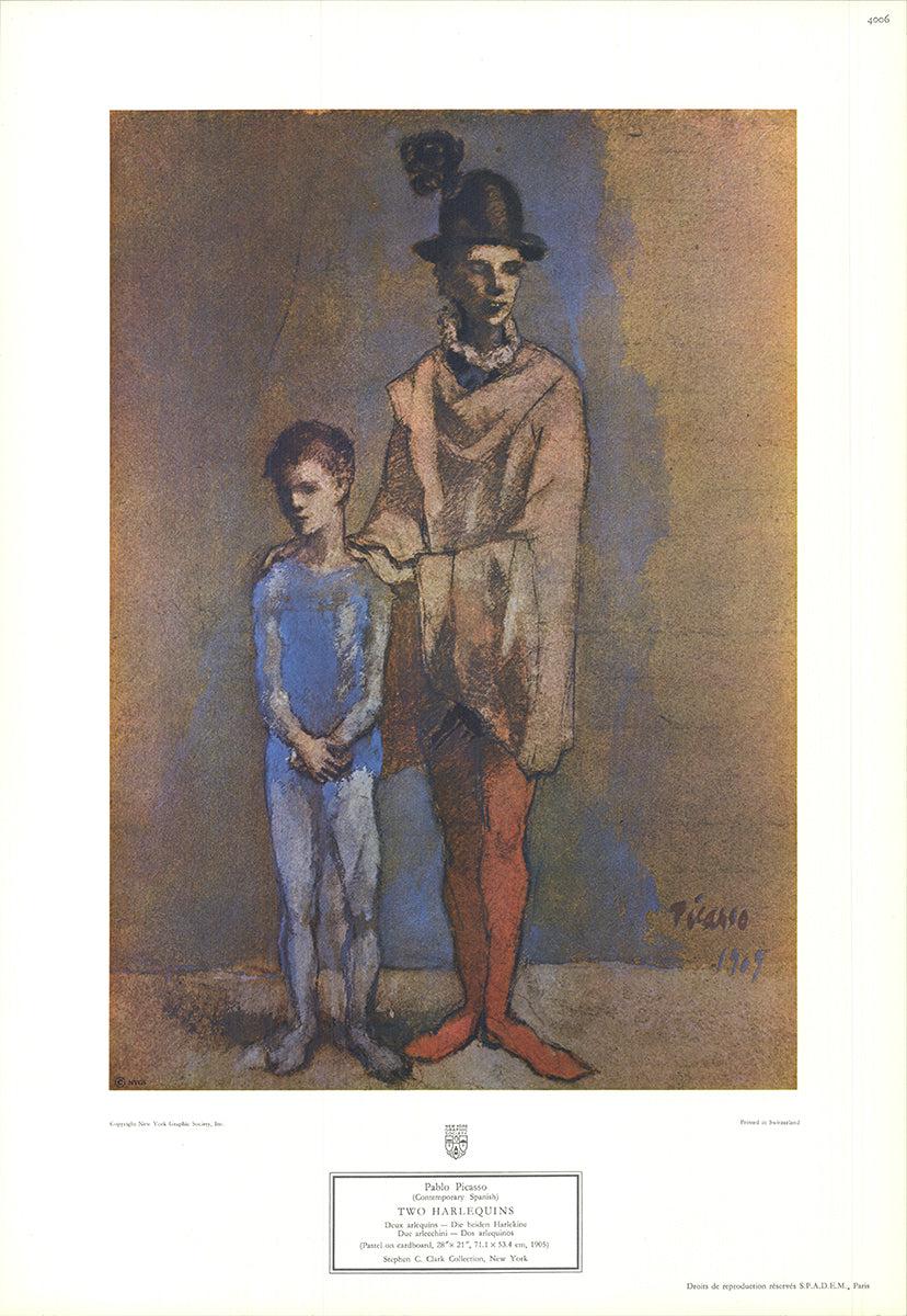 How old was Picasso when he painted Harlequin?