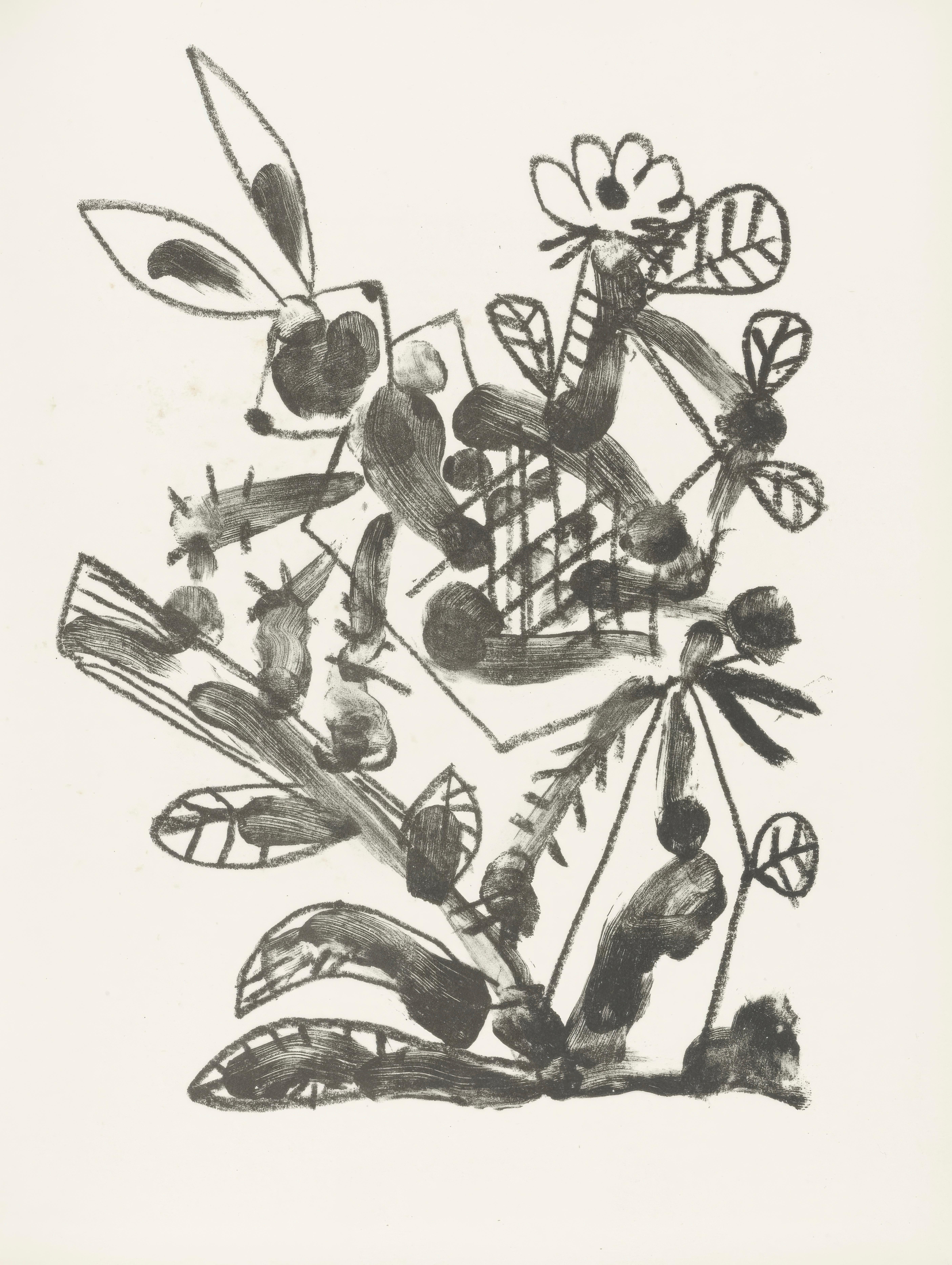 This exquisite lithograph by Pablo Picasso (1881–1973), titled Sans titre (Untitled), from the folio De memoire d'homme (In living memory), originates from the 1950 edition published by Editions Bordas, Paris, under the direction of Pierre Bordas,