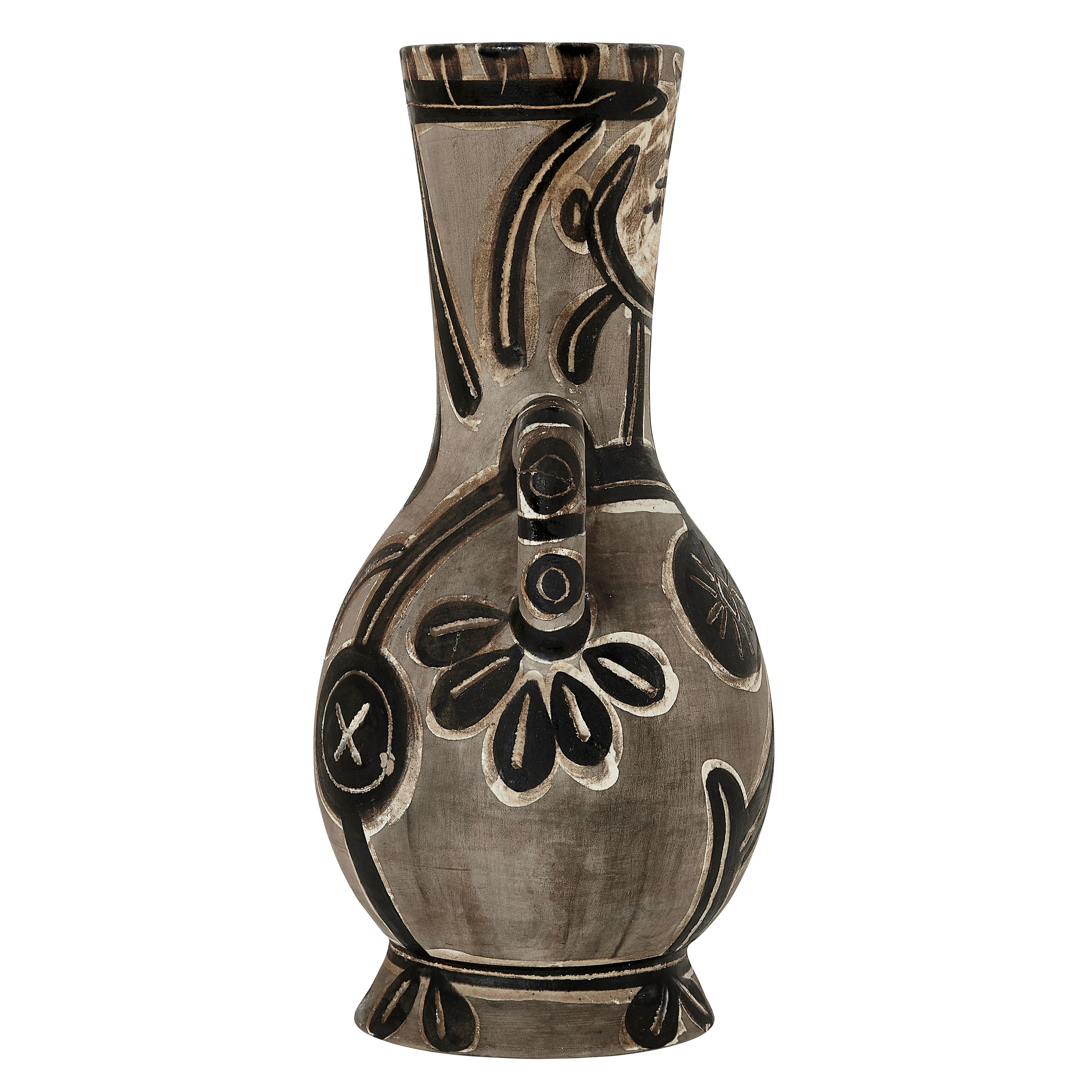 Vase Madoura 1953, Pablo Picasso « Vase deux anses hautes » (A. R. 213) en vente 1