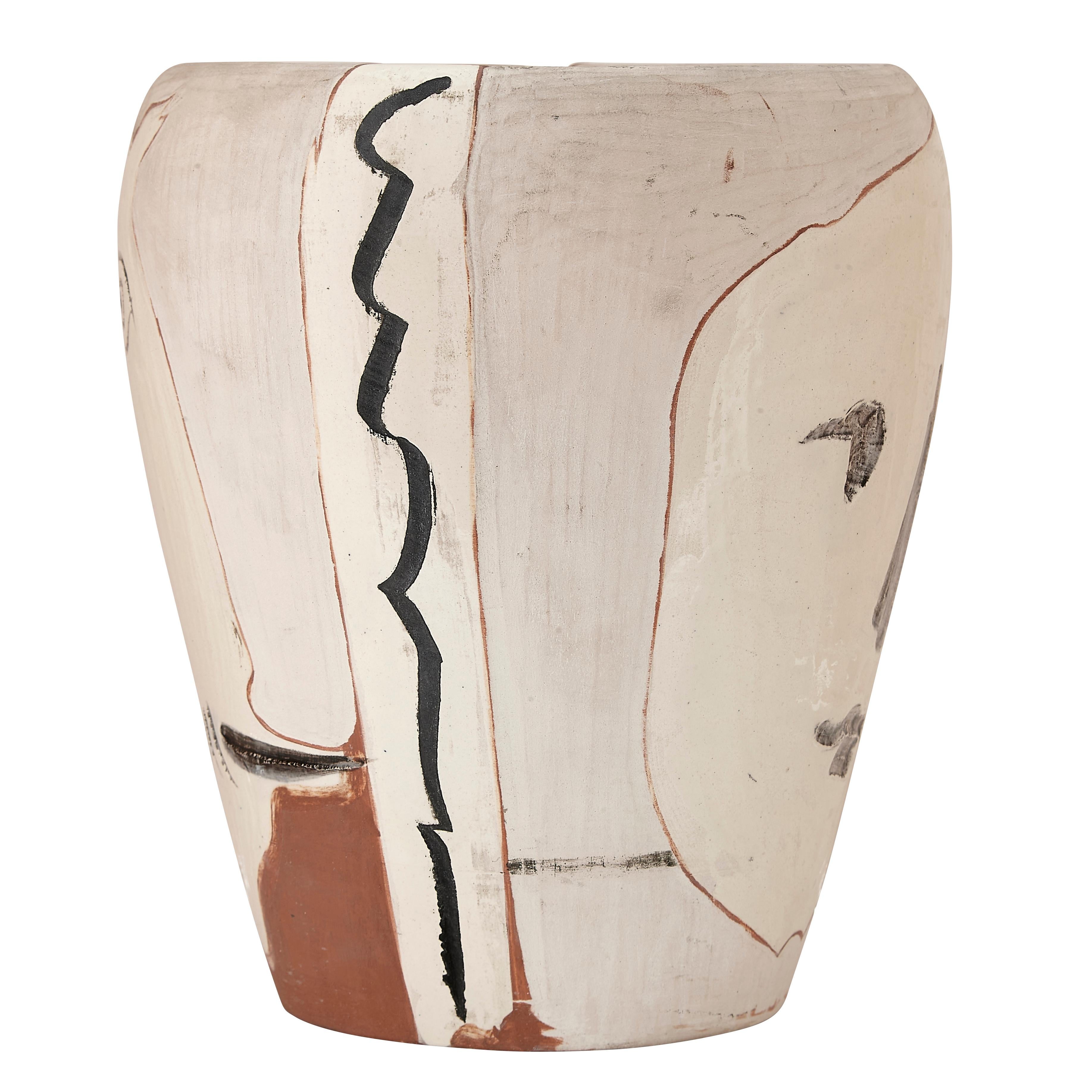 Pablo Picasso 'Visage et Hibou' (A. R. 407) Face and Owl Madoura Vase 1958 For Sale 1