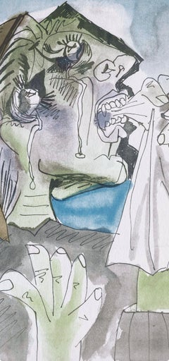 Pablo Picasso, Weeping Woman, from Fifteen Drawings, 1946 (after)