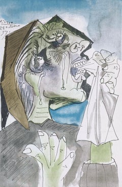 Pablo Picasso, Weeping Woman, from Fifteen Drawings, 1946 (after)