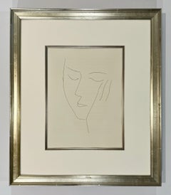Carmen-Teller XXVI, Frau, die ihren Kopf auf ihrer linken Hand ruht, Pablo Picasso