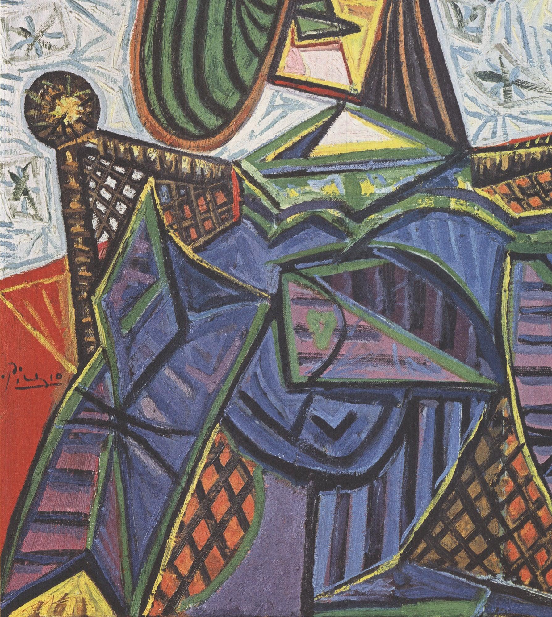 Lithographie offset « Femme assise dans un fauteuil » de Pablo Picasso, 1990 en vente 3