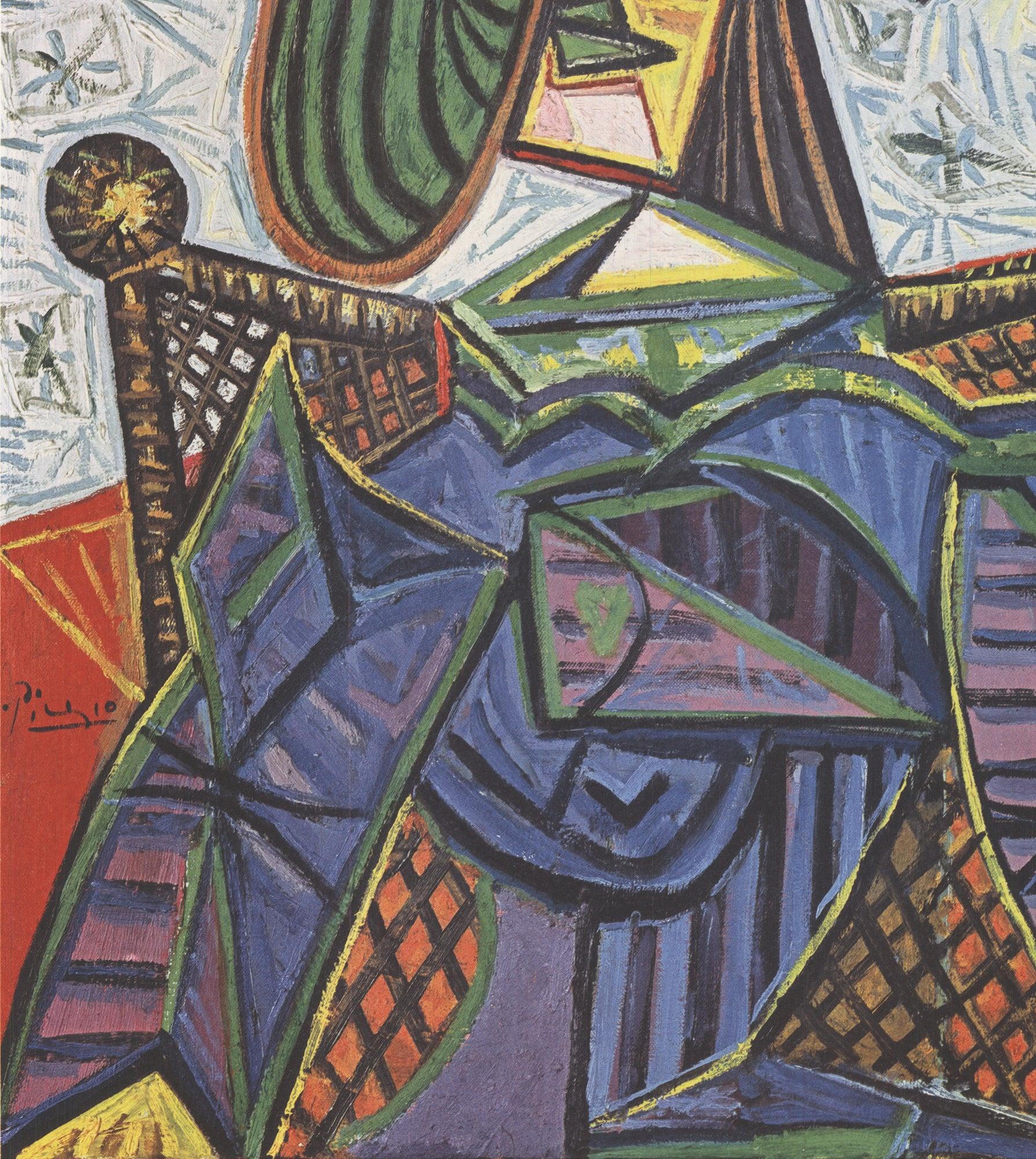Picasso 'Mujer sentada en un sillón' 1990- Vintage en venta 1