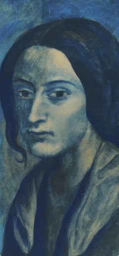 Pablo Picasso, Frau mit Haarlocke, Der Blues von Barcelona, 1963 (nach) Pablo Picasso
