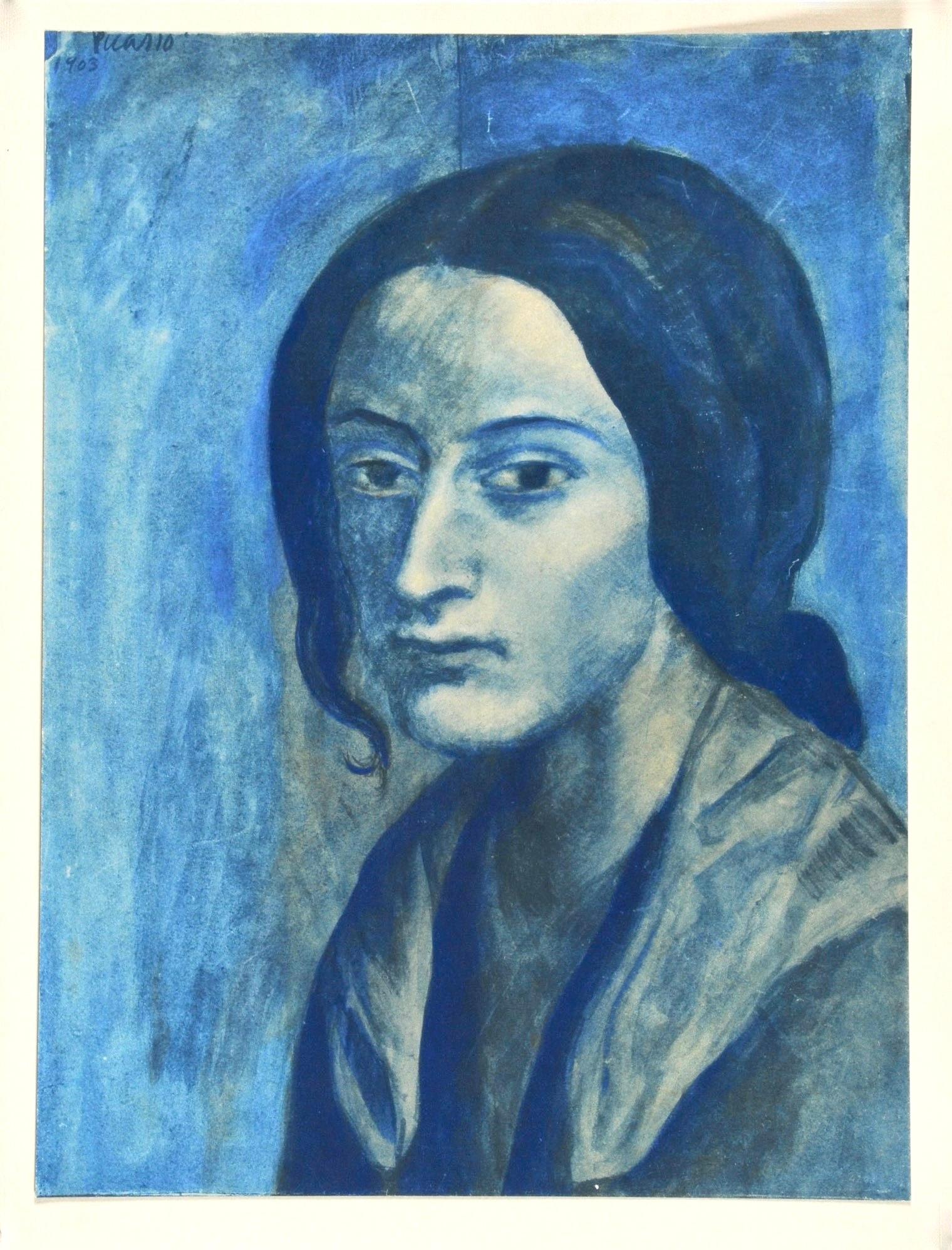 Pablo Picasso, Femme à la mèche de cheveux, Le Blues de Barcelone, 1963 (after) en vente 4