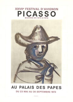 Picasso „XXVII Festival D'Avignon“ 1973- Lithographie Mourlot, Erstausgabe, Picasso