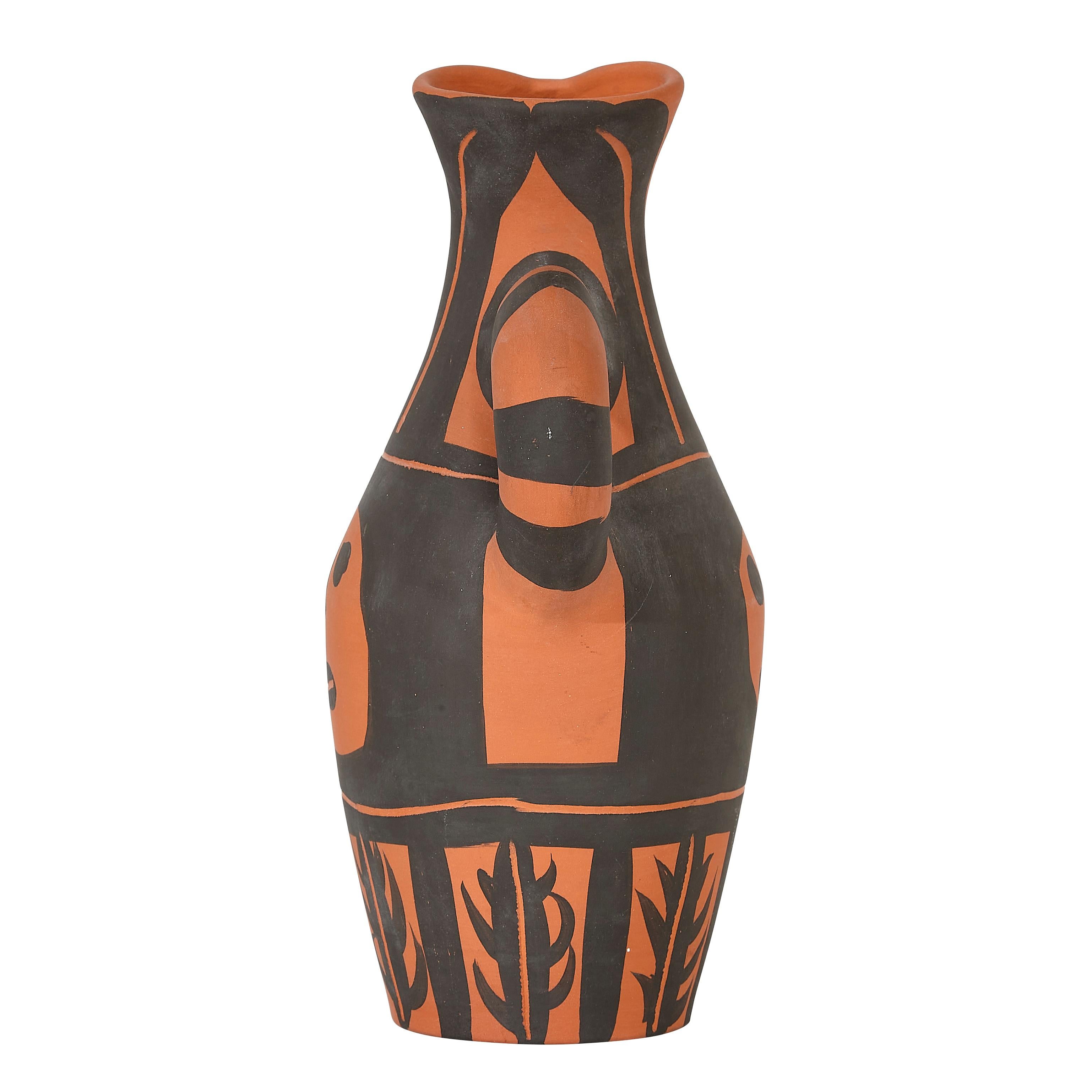 Pablo Picasso 'Yan bandeau noir' (A. R. 514) Madoura Pitcher 1963 For Sale 4