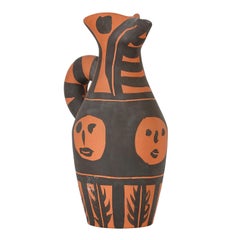 Pablo Picasso 'Yan bandeau noir' (A. R. 514) Madoura Pitcher 1963