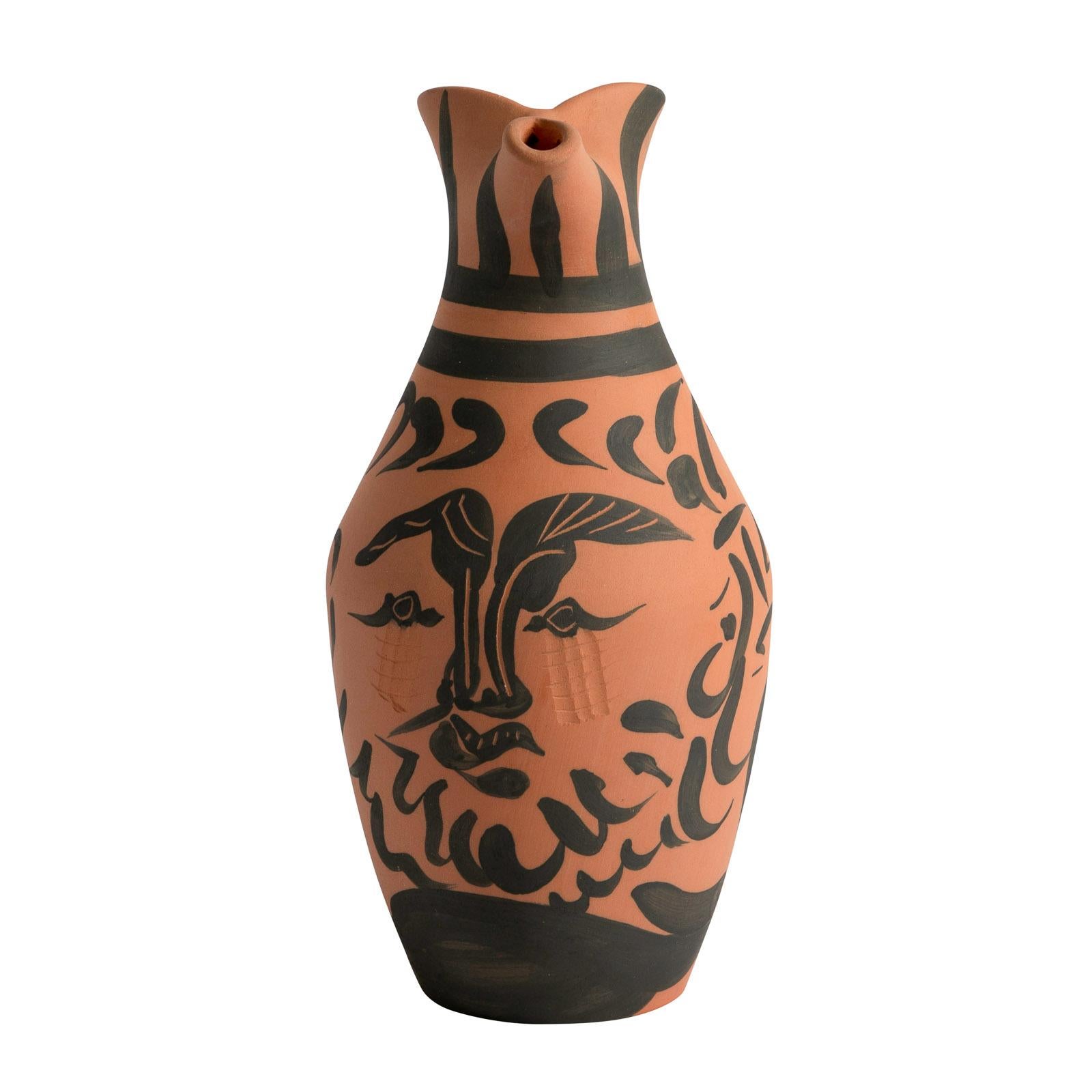 Pablo Picasso 'Yan Barbu' (A. R. 513) Bearded Man Madoura Ceramic Pitcher 1963 2